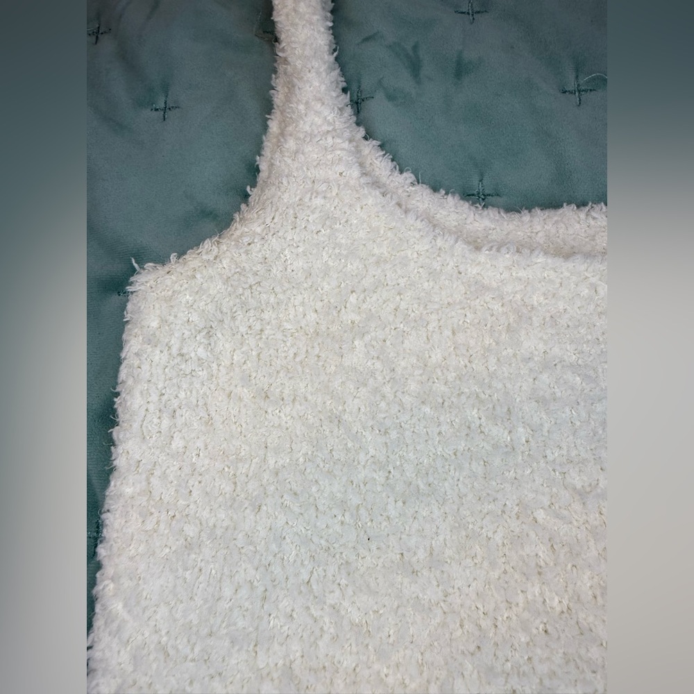 SKIMS Soft Teddy White Tank Top size S/M - Picture 3 of 8